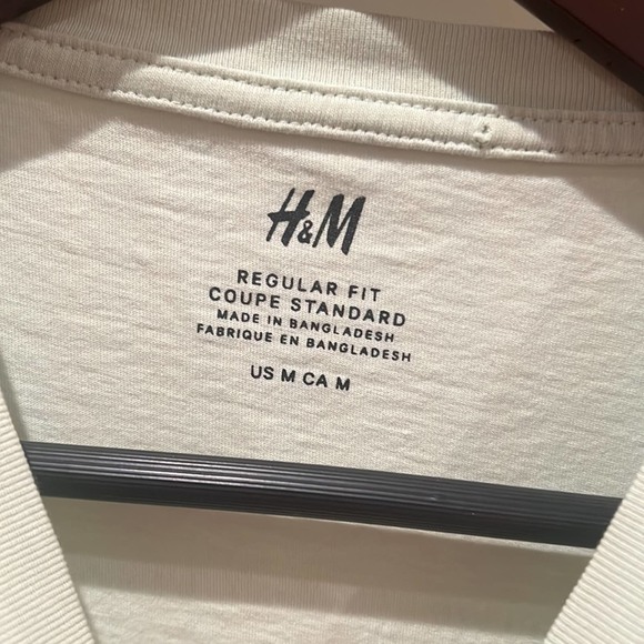 H&M regular fit men’s Seafoam Green T-shirt size Medium M - Picture 2 of 2